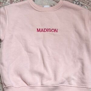 Madison Kids Pink Sweatshirt